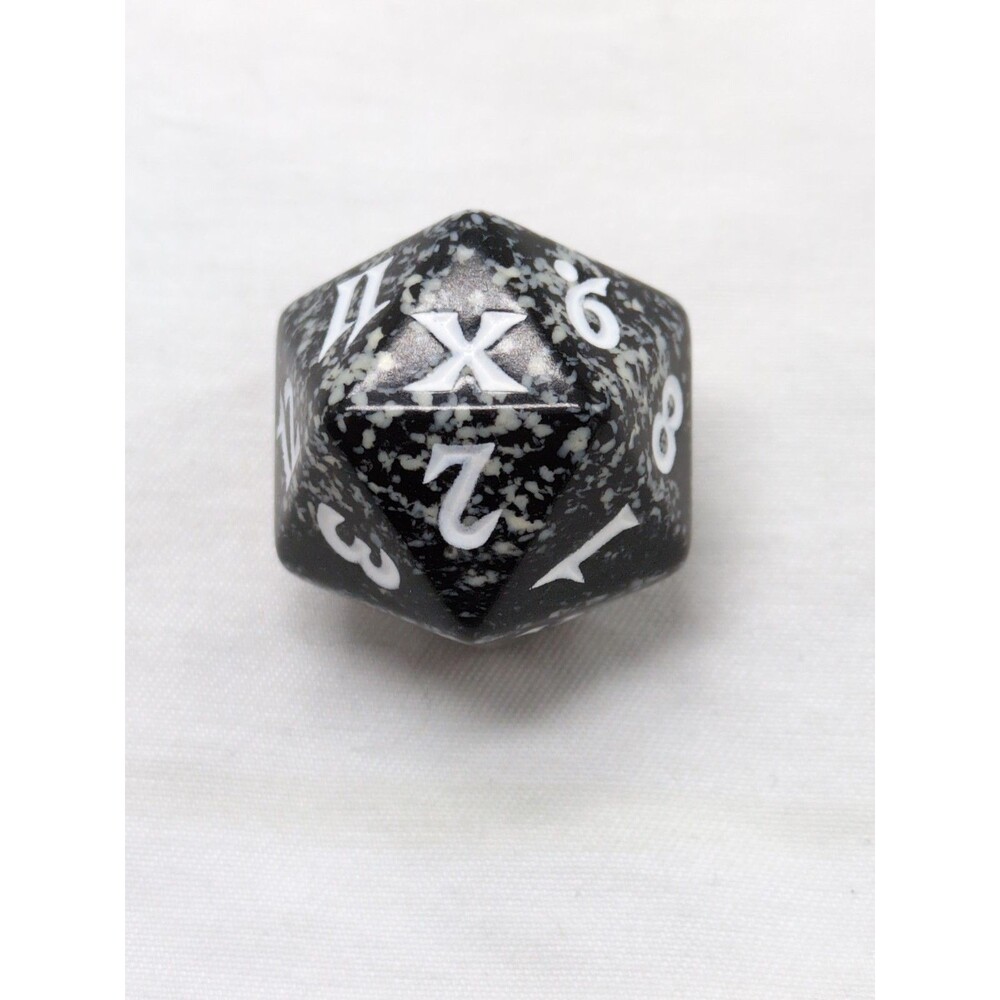 Magic The Gathering Tenth Black D20 Spindown Die